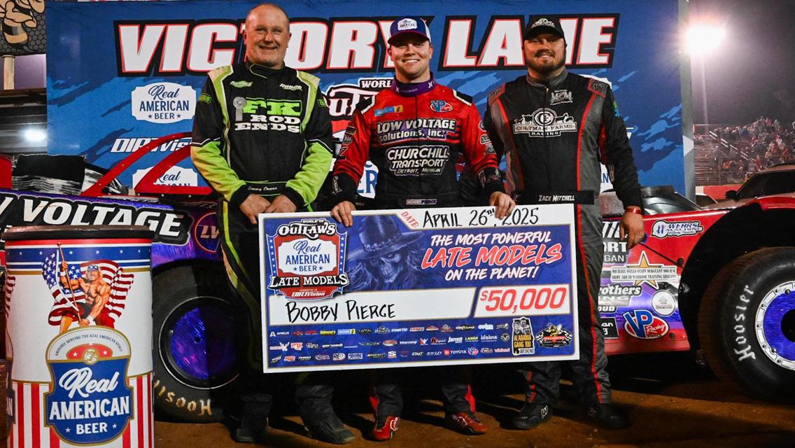 Talladega Short Track (Eastaboga, AL) – World of Outlaws Late Model Series – Alabama Gang 100 – April 26th, 2025.