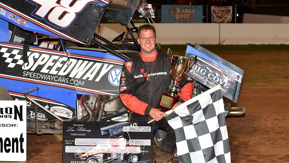 Dietrich earns Lou Blaney Memorial title; All eyes on the Knoxville Nationals