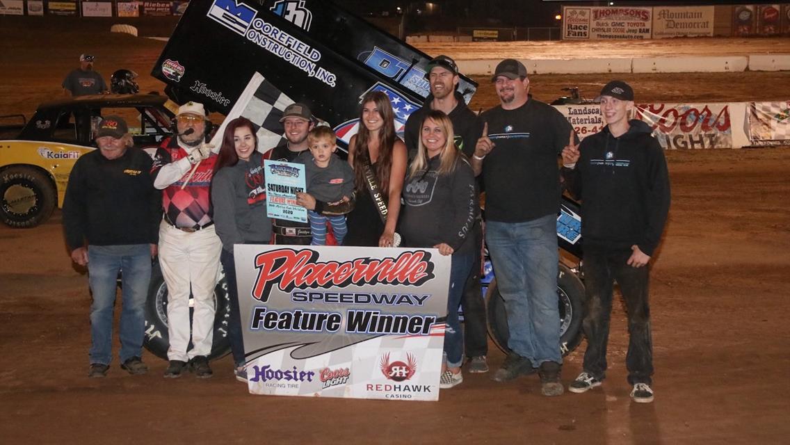 Cox, Trimble, Ewing and Albright bring home opening night wins at Placerville Speedway