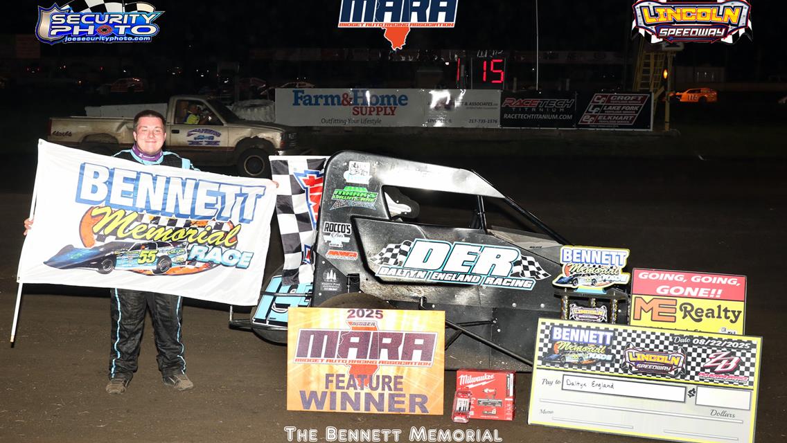 Daltyn England Takes MARA Portion Of Bennett Memorial At Lincoln Speedway