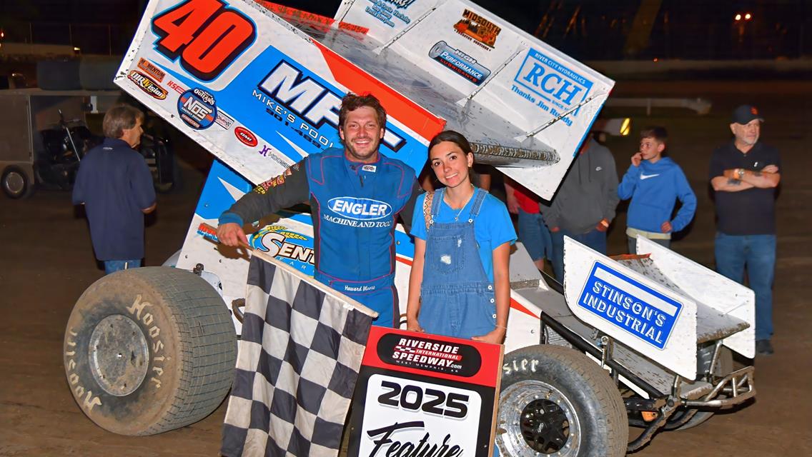 Riverside International Speedway (West Memphis, AR) – ASCS Hurricane Area Super Sprints – April 19th, 2025. (Scott Frazier photo)