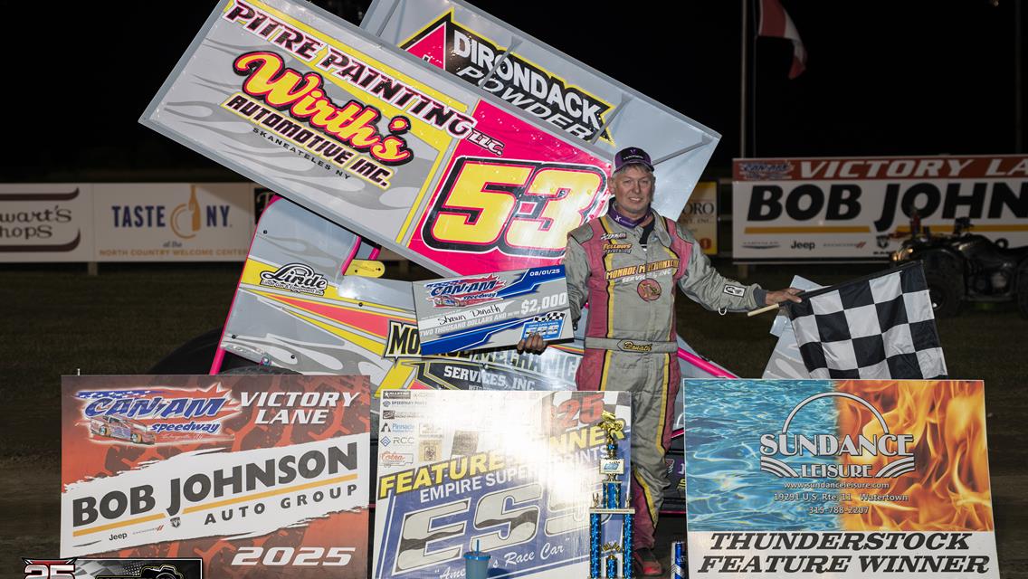 Donath Dazzles in Sprint Thriller, Dunn Charges to Another Modified Win