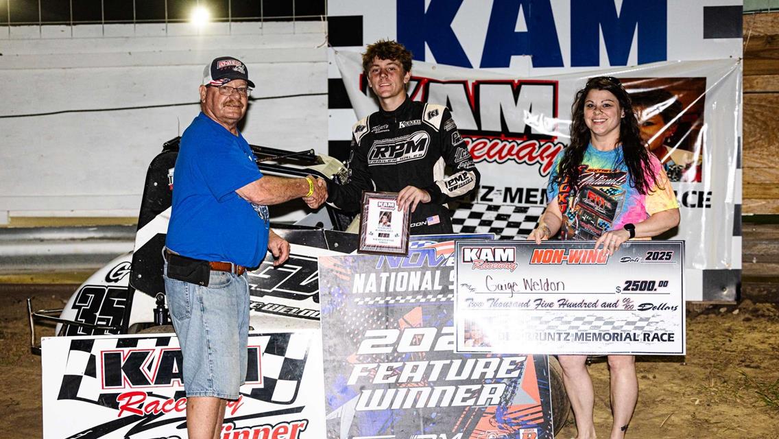 Weldon, Friesen, Shaid, and Kalkwarf Run to Deb Bruntz Memorial Victory at KAM Raceway!