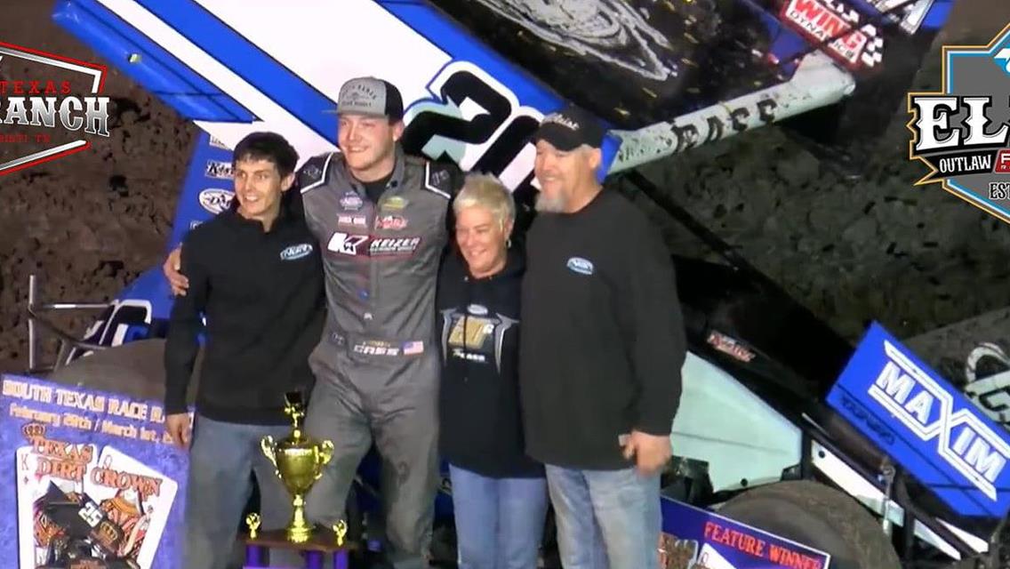 Marcus Thomas, Noah Gass, and Sam Hafertepe Jr Earn POWRi Elite Outlaw Wins in Texas Trio Weekend