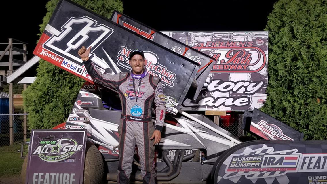 Ryan Smith takes advantage of Carson Macedo&#39;s mechanical trouble at Angell Park