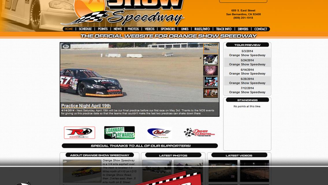Driver Websites Builds Fresh Website for The Orange Show Speedway