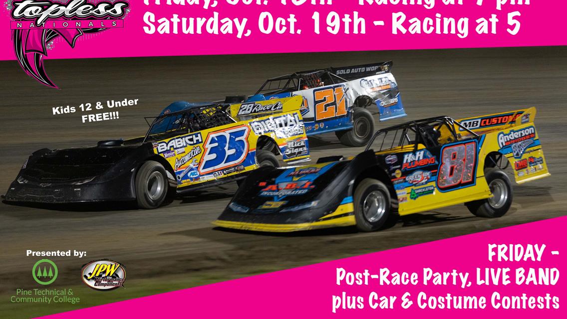 Topless Nationals - Friday and Saturday, October 18 &amp; 19