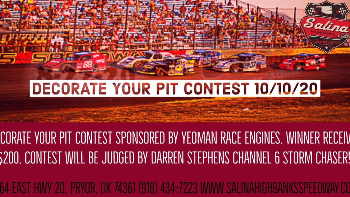 10/10/20 Championship Race, 220 Lap $2K to Win Enduro Race, Decorate Your Pit Contest and Pumpkin Patch for the Kids