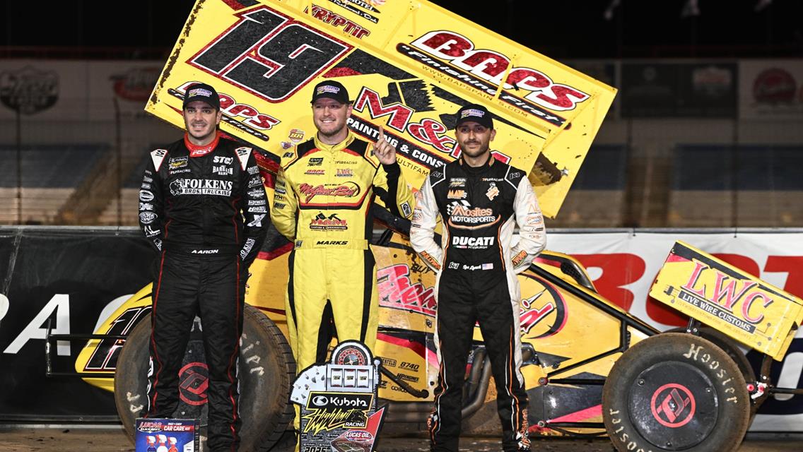 DIAMOND OF A FINALE: Brent Marks Wins Race, Rico Abreu Wins Title as Roto-Rooter Midweek Series Concludes at Lucas Oil