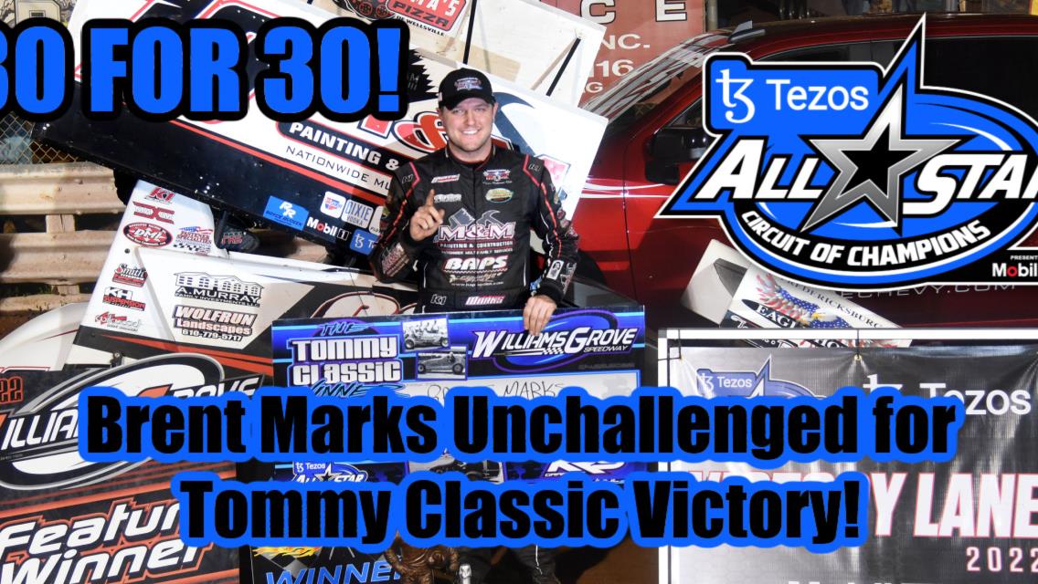 Brent Marks unchallenged for Tommy Classic All Star victory at Williams Grove Speedway