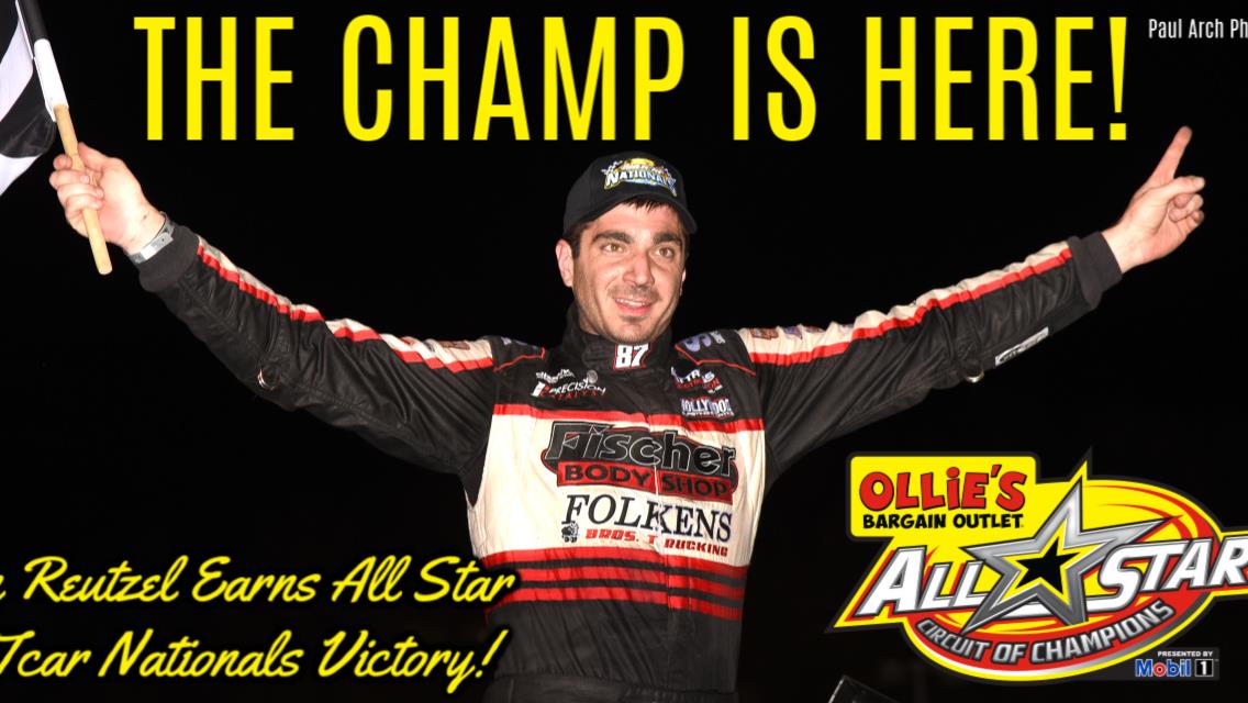 Aaron Reutzel scores Thursday night DIRTcar Nationals victory for first-ever All Star win at Volusia Speedway Park