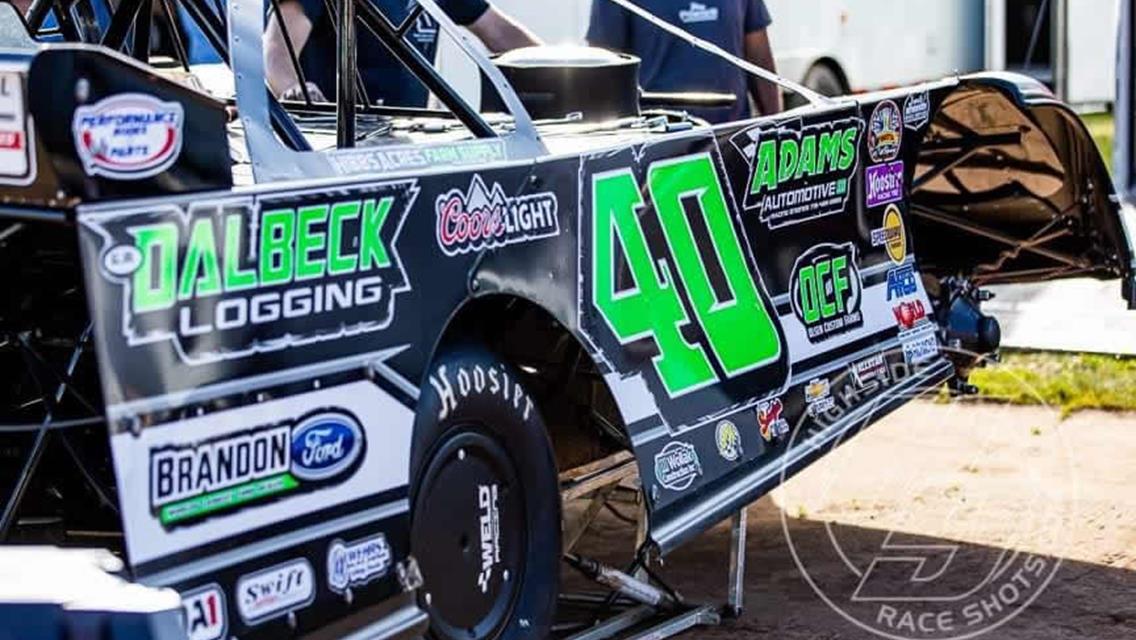 Adams Records First Win of the Season in Midwest Modified at Rice Lake