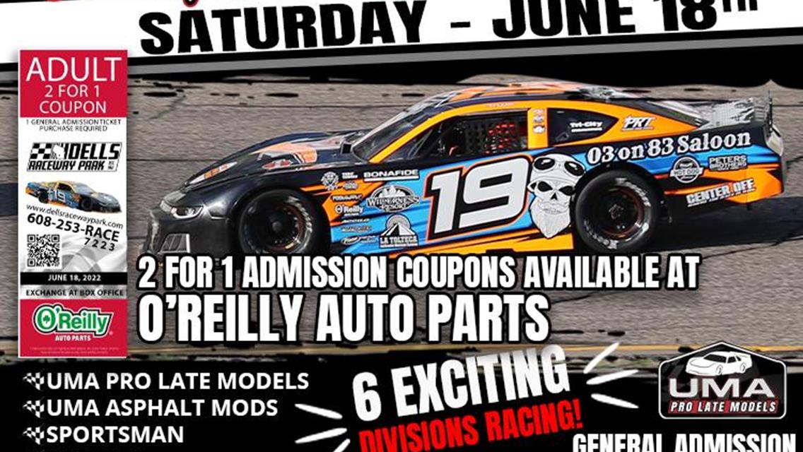 O&#39;REILLY AUTO PARTS PRO LATE MODEL 50 SET FOR JUNE 18TH