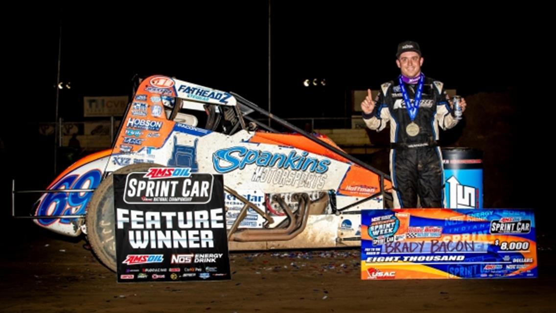 BACON CONQUERS TERRE HAUTE, WINS FIRST USAC INDIANA SPRINT WEEK RACE IN 3 YEARS