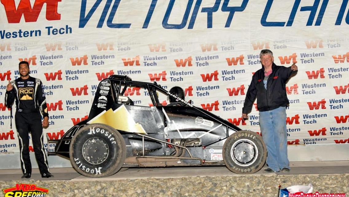 Amos Captures First Career Win at Vado Speedway Park