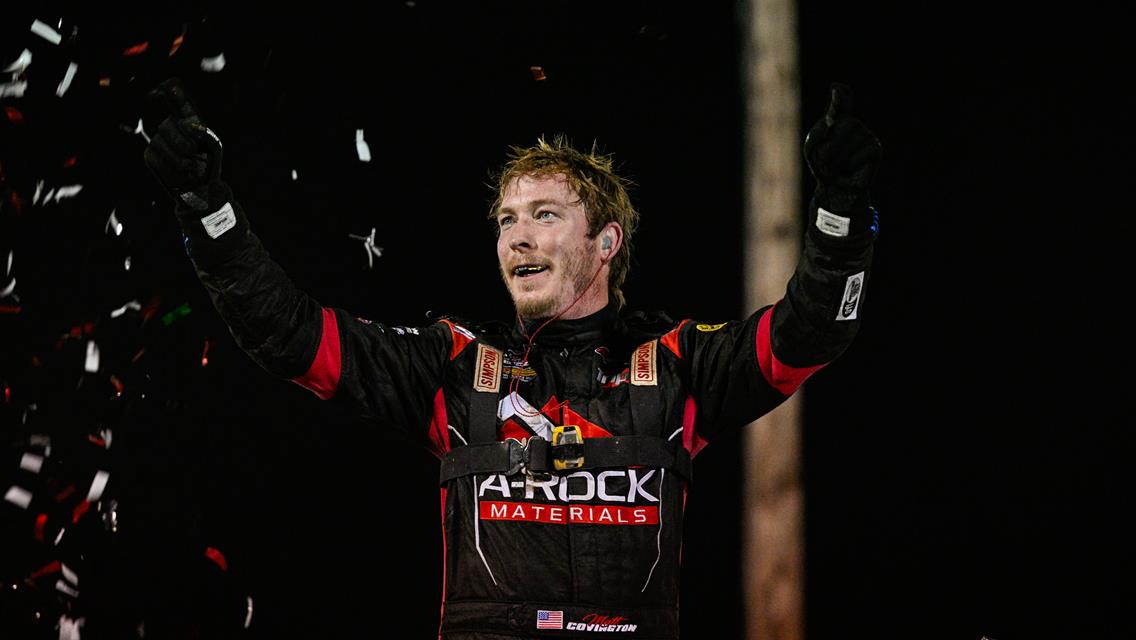 Matt Covington Wins American Sprint Car Series Return to I-55 Federated Auto Parts Raceway Park