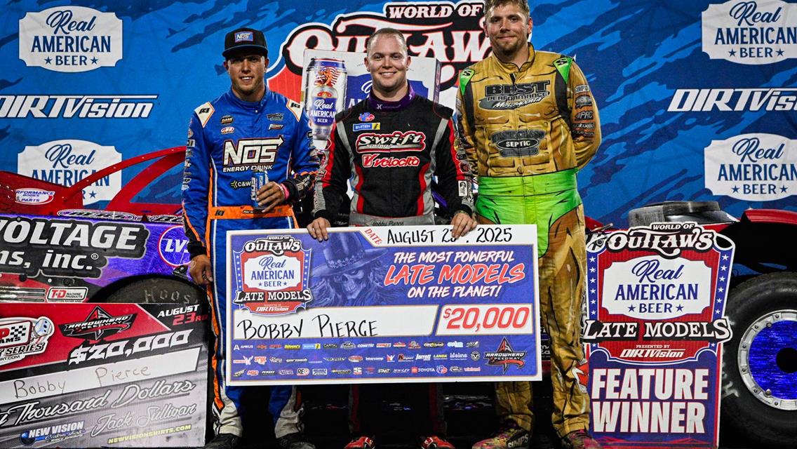 Arrowhead Speedway (Colcord, OK) – World of Outlaws Real American Beer Late Model Series – Sooner State Showdown – August 23rd, 2025.