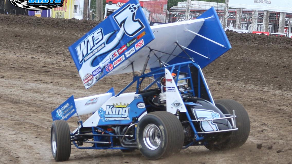 Sides Rallies for Top Five at Dakota State Fair Speedway With World of Outlaws