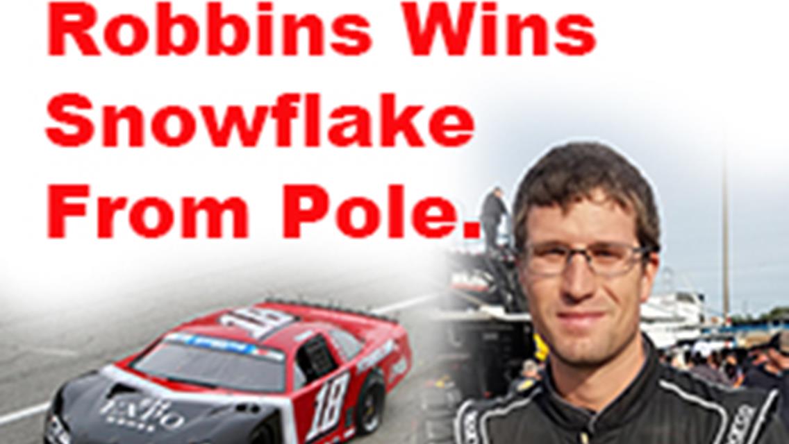 Robbins Wins Snowflake 100, Hopkins 2nd, Nasse 3rd