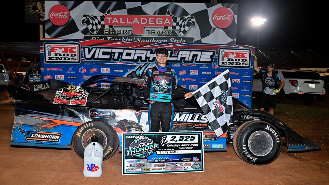 Trey Mills doubles down in Alfred Gurley Memorial at Talladega Short Track