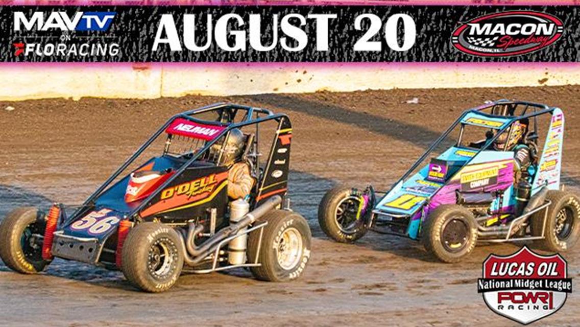 POWRi National Midget League Prepares for Macon Speedway’s Camfield Memorial