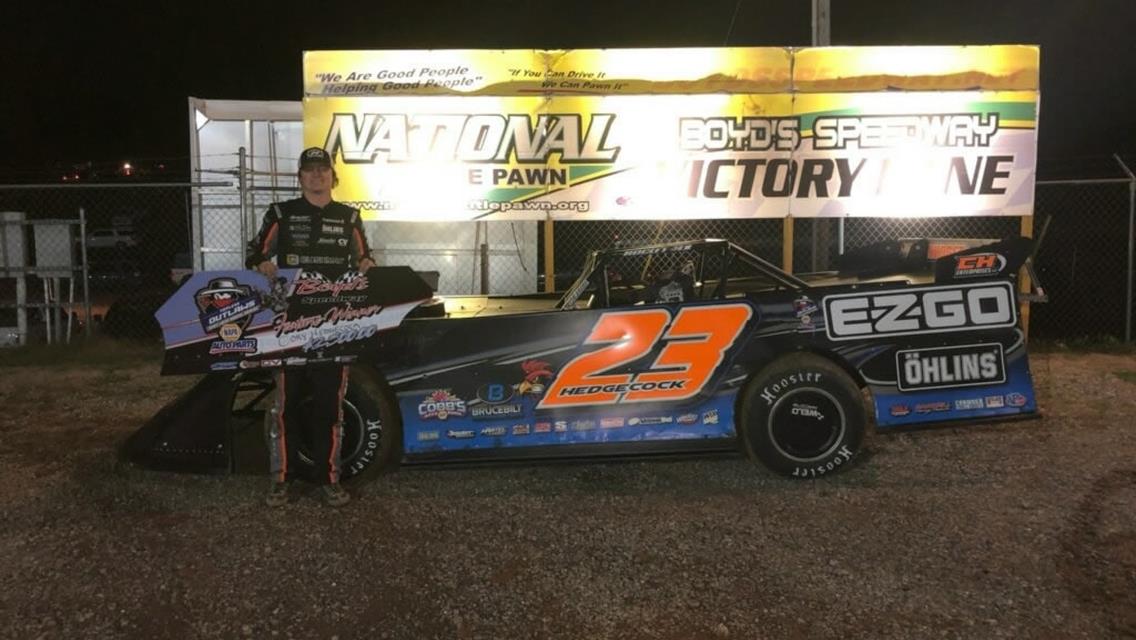Topless Outlaw triumph at Boyd&#39;s lifts Hedgecock&#39;s 2020 win tally to 11
