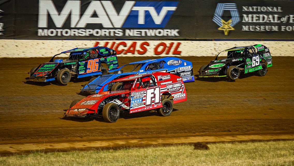 USRA B-Mods featured Saturday at Lucas Oil Speedway on Veterans and Military Appreciation Night