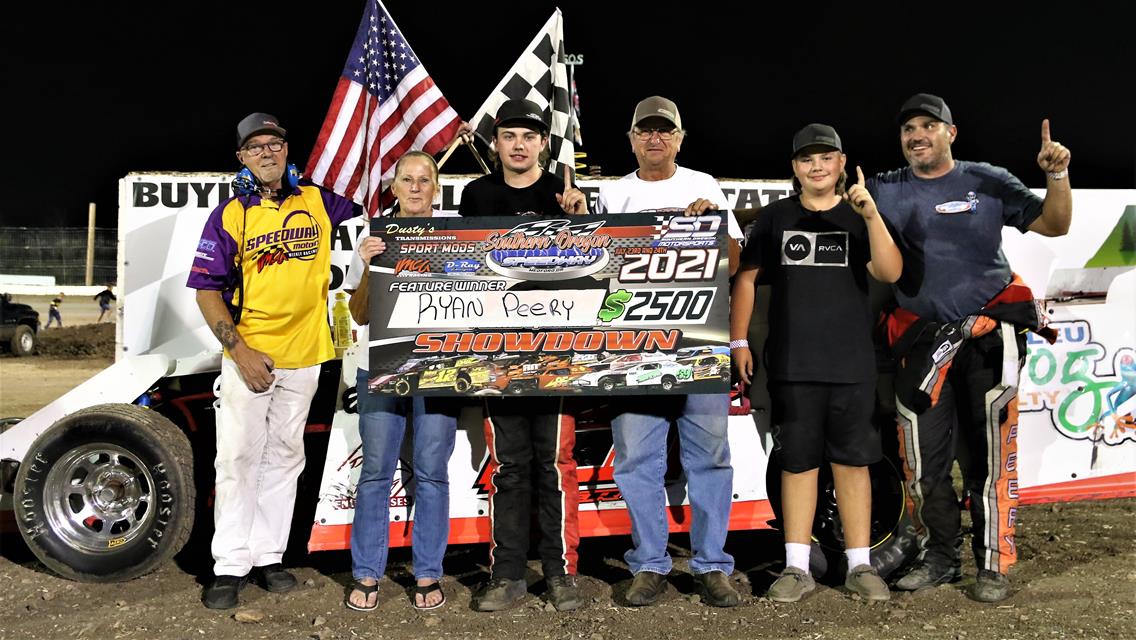 Ryan Peery Sweeps The Pacific Sport Mod Showdown At Southern Oregon Speedway; King And Klemcheck Also Earn Trophies