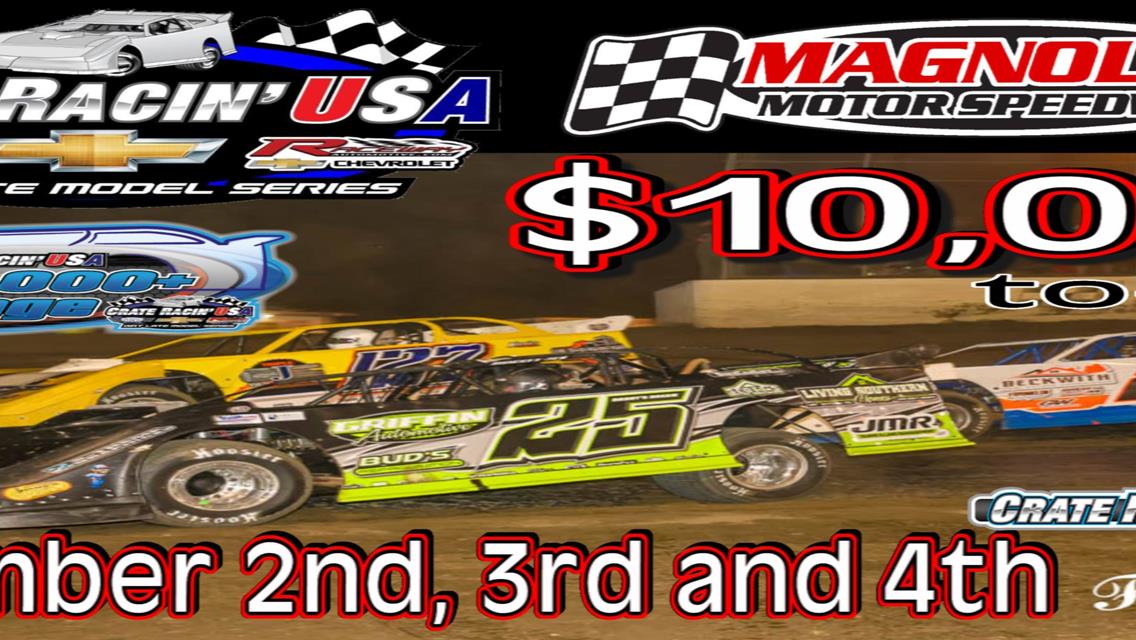 Crate Racin&#39; USA $10,000-To-Win Special Set for Nov. 2-4