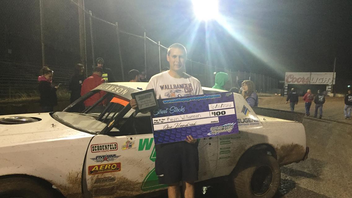 Dills, Brewster, Frisbie, Williamson, J. Corley, And Martinez Earn Wins At CGS; Monday And Tuesday Mod Speedweek Next