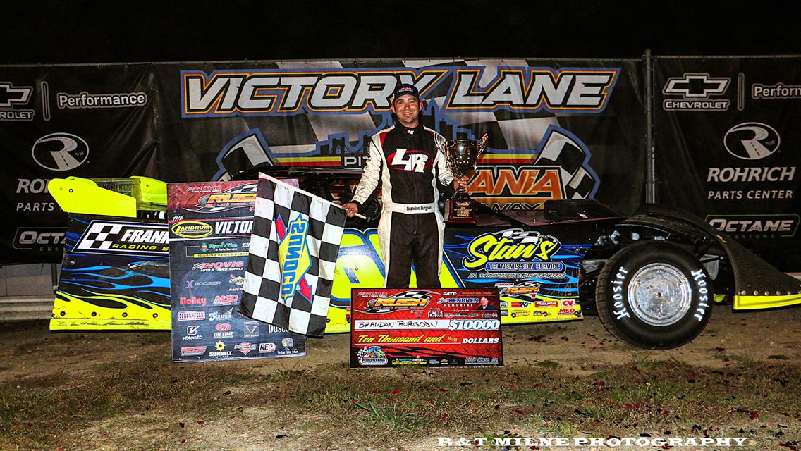 BRANDON BURGOON&#39;S 1ST CAREER HOVIS RUSH LATE MODEL FLYNN&#39;S TIRE/GUNTER&#39;S HONEY TOUR VICTORY IS WORTH $10,000 IN NIGHT 2 OF &quot;BILL HENDREN MEMORIAL&quot; PRE