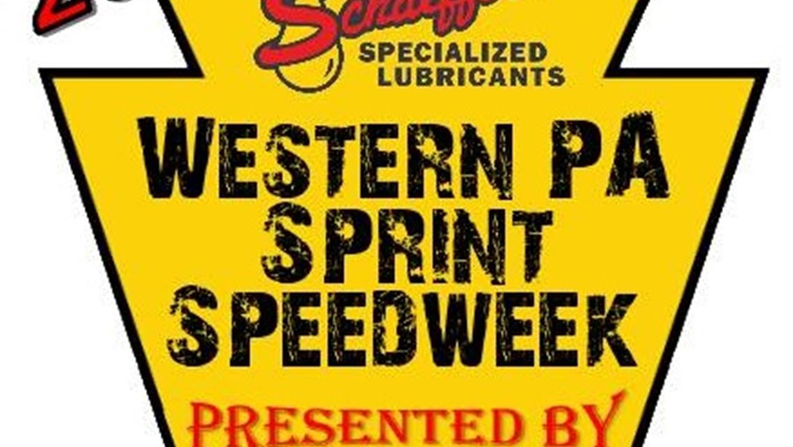 WESTERN PA SPEEDWEEK CROSSES THE BORDER TO SHARON FOR ROUND #4 ON SATURDAY; &quot;410&quot; SPRINTS, STOCKS, RUSH SPORTSMAN MODS &amp; ECONO MODS ON TAP