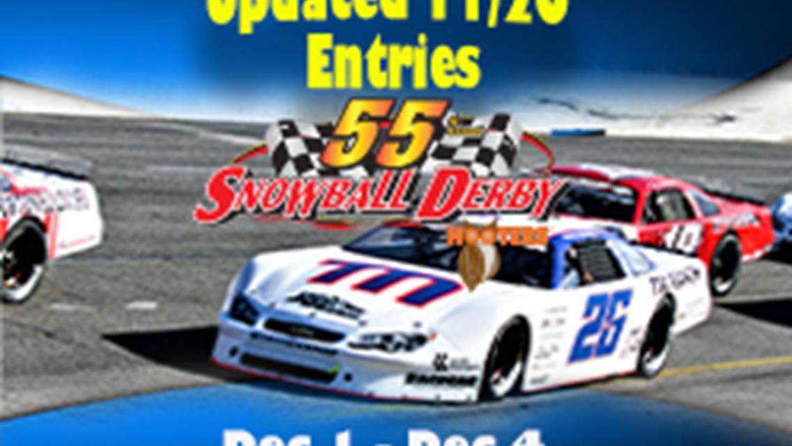 Snowball Entries Update Sunday Nov 20th