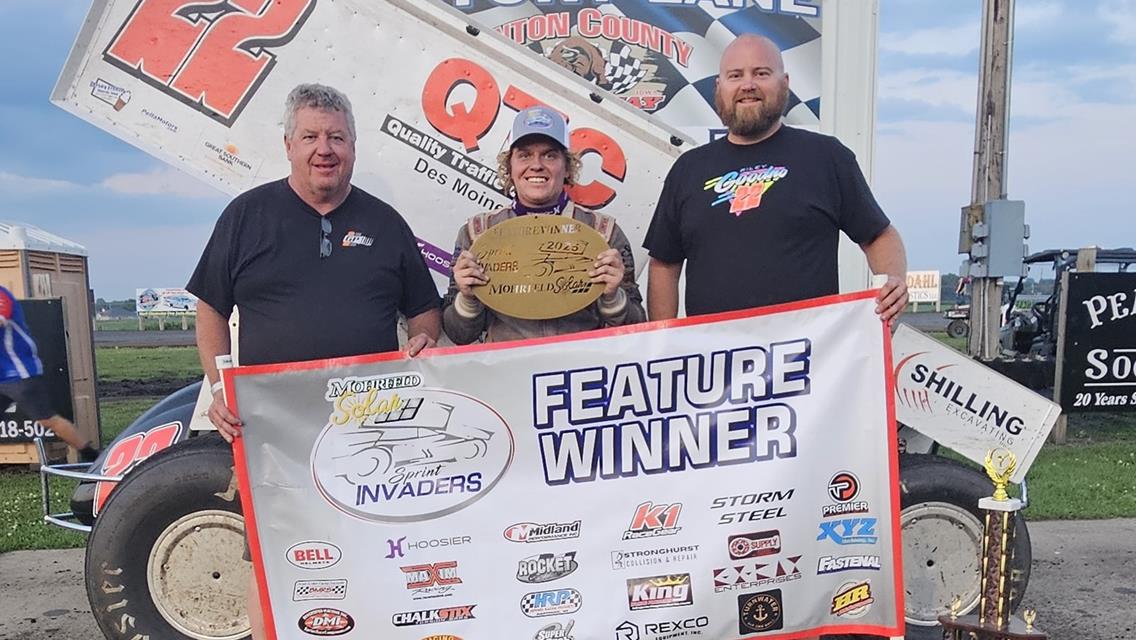 Riley Goodno Wins a Wild One with Sprint Invaders on the Benton County Bullring!