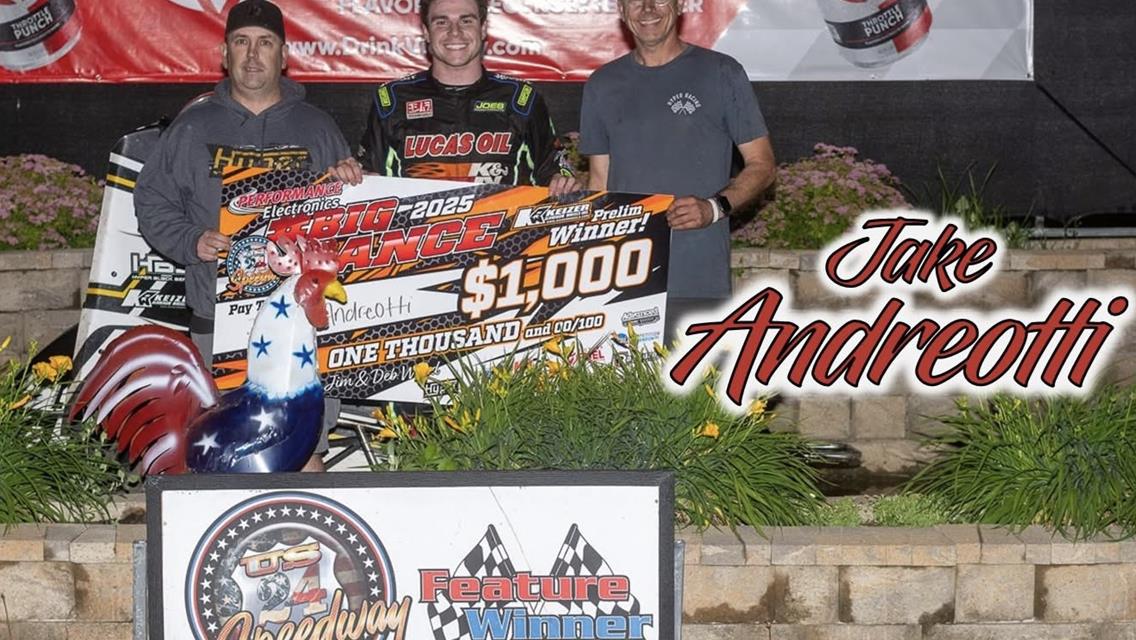 Jake Andreotti Strikes First on Keizer Wheels Prelim Night at US 24 Speedway!