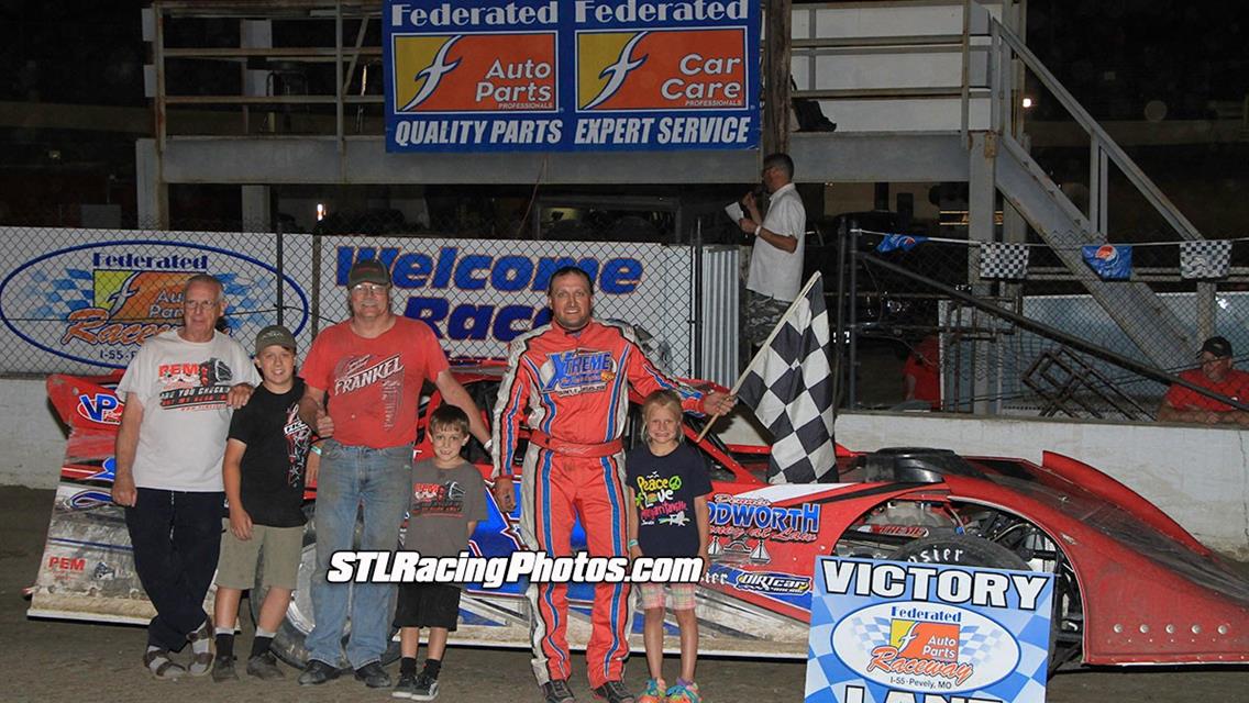 Rickey Frankel, Michael Long, Conrad Miner, Troy Medley &amp; Jordy Schmidt take wins at Federated Auto Parts Raceway at I-55!