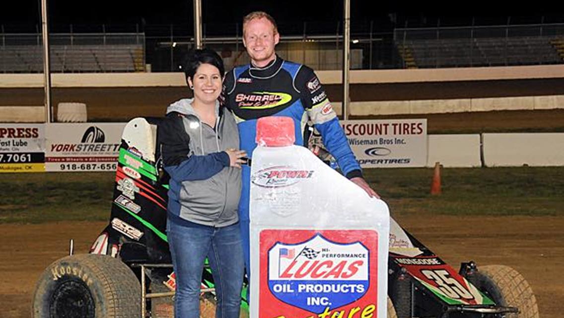 Sherrell Denies Last Lap Slider To Claim POWRi West Win