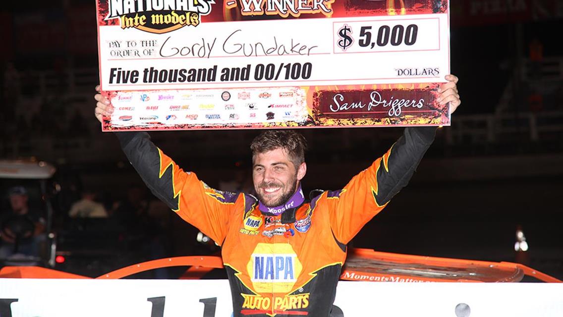 Gordy Gundaker celebrates 4th of July in Macon victory circle