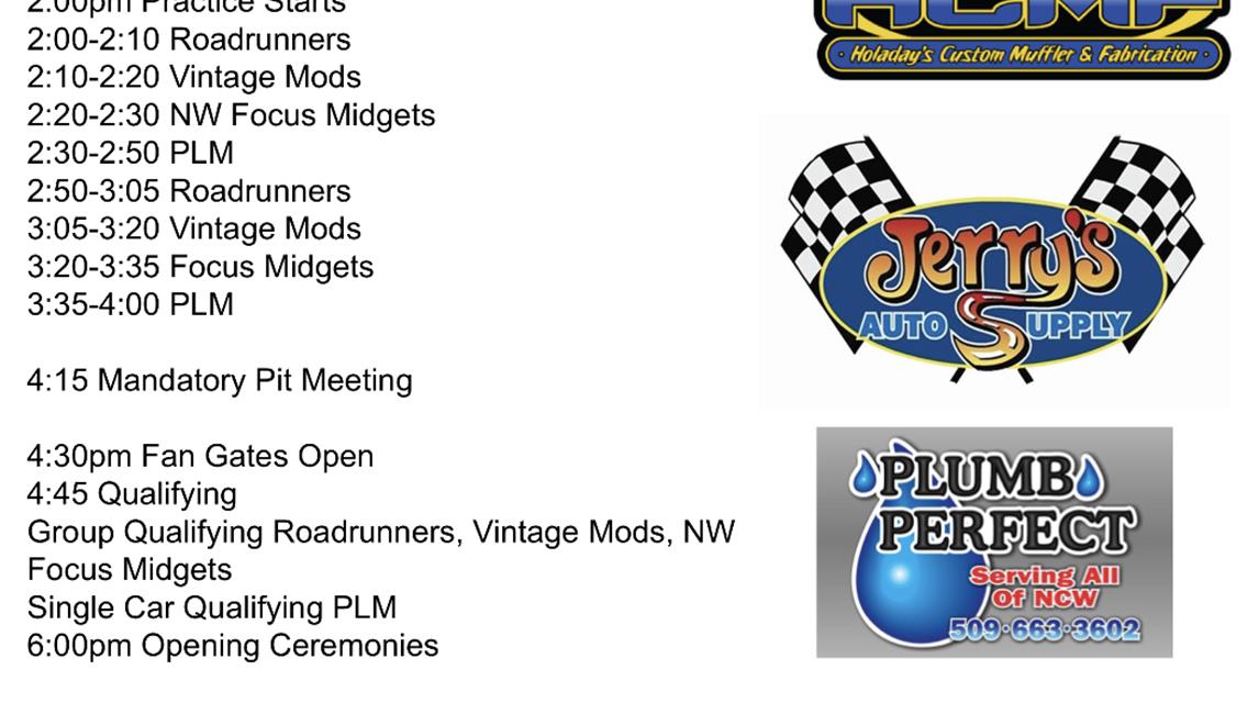 August 21st Race Day Schedule