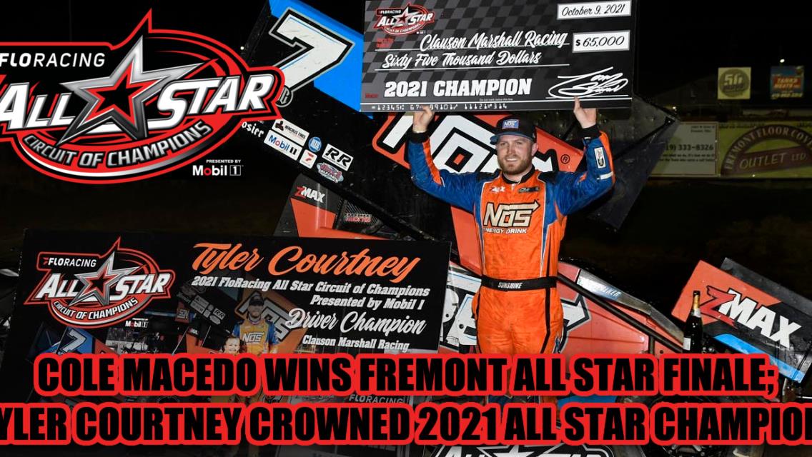 Cole Macedo scores Fremont All Star finale for $10,000; Tyler Courtney crowned 2021 All Star champion