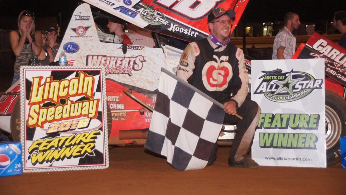 “Double-D” Danny Dietrich Cruises to Lincoln Speedway Victory Lane for Second All Star Win of 2016