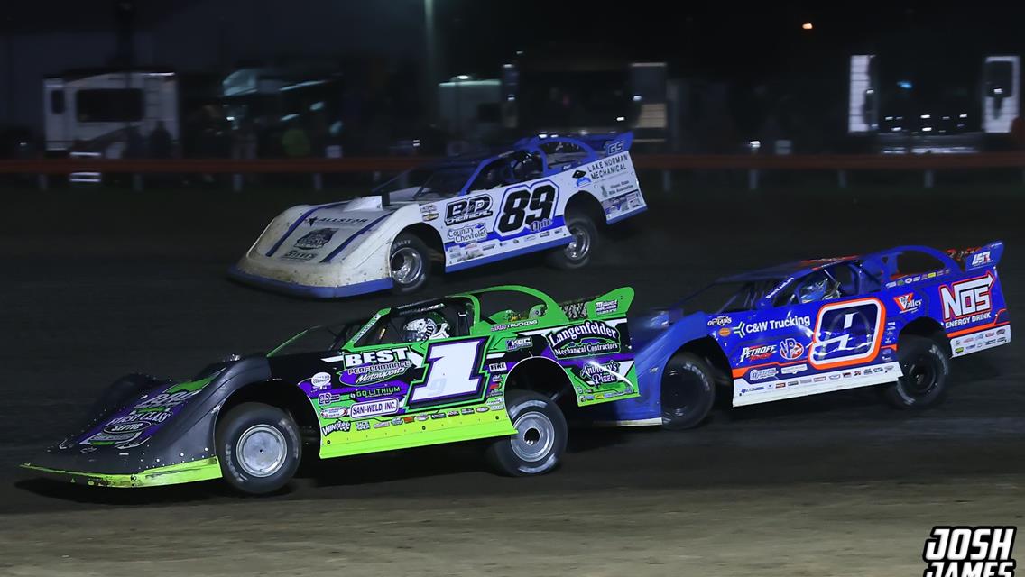 Farmer City Raceway (Farmer City, IL) – World of Outlaws Late Model Series – Illini 100 – April 11th-12th, 2025. (Josh James Artwork)