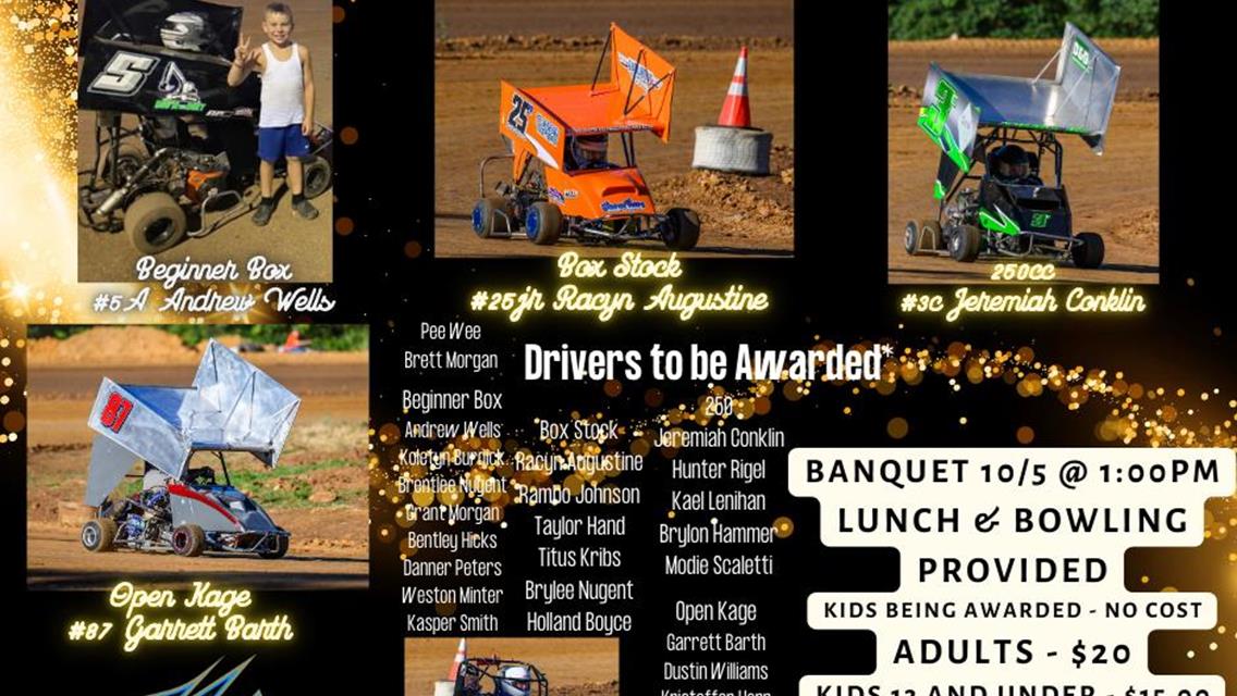 COTTAGE GROVE SPEEDWAY BANQUET INFO!!