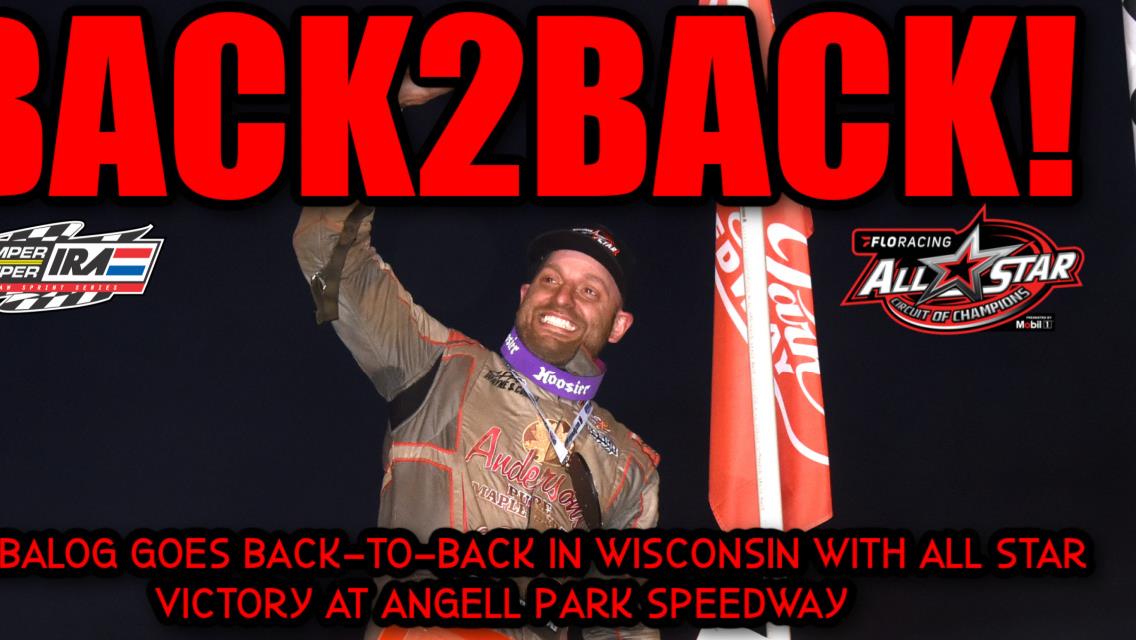 Bill Balog goes back-to-back in Wisconsin with All Star victory at Angell Park Speedway