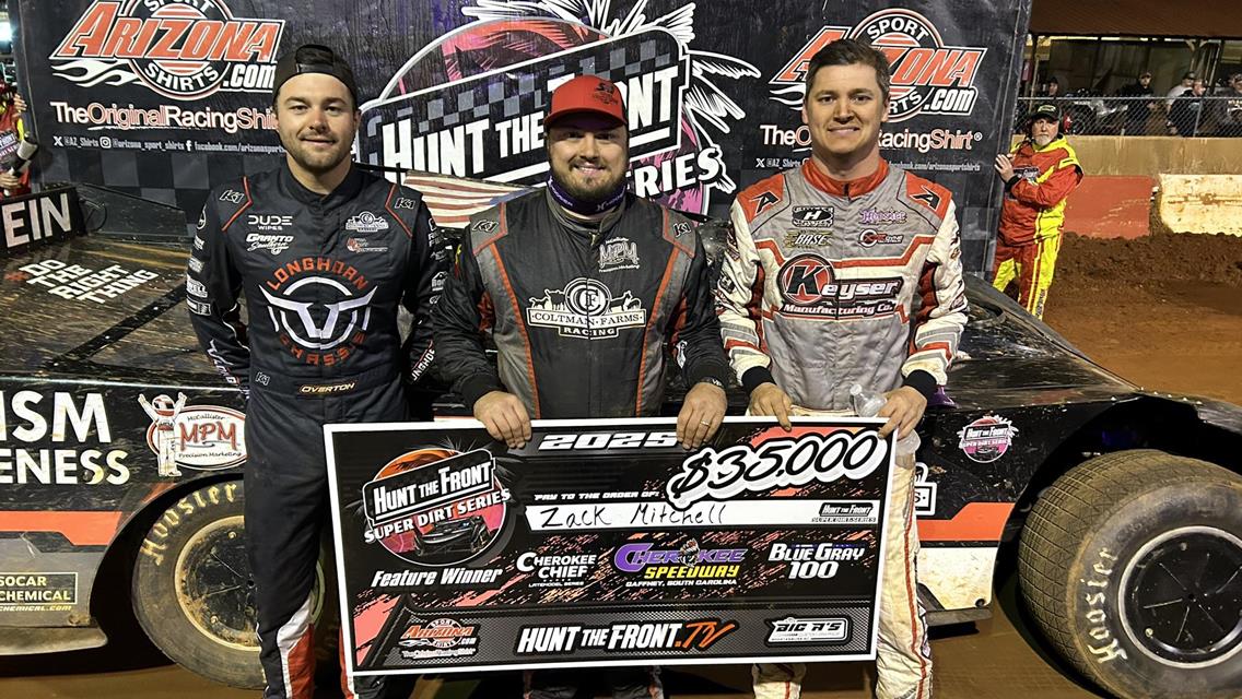 Cherokee Speedway (Gaffney, SC) – Hunt the Front Super Dirt Series – Blue-Gray 100 – October 10th-11th, 2025.