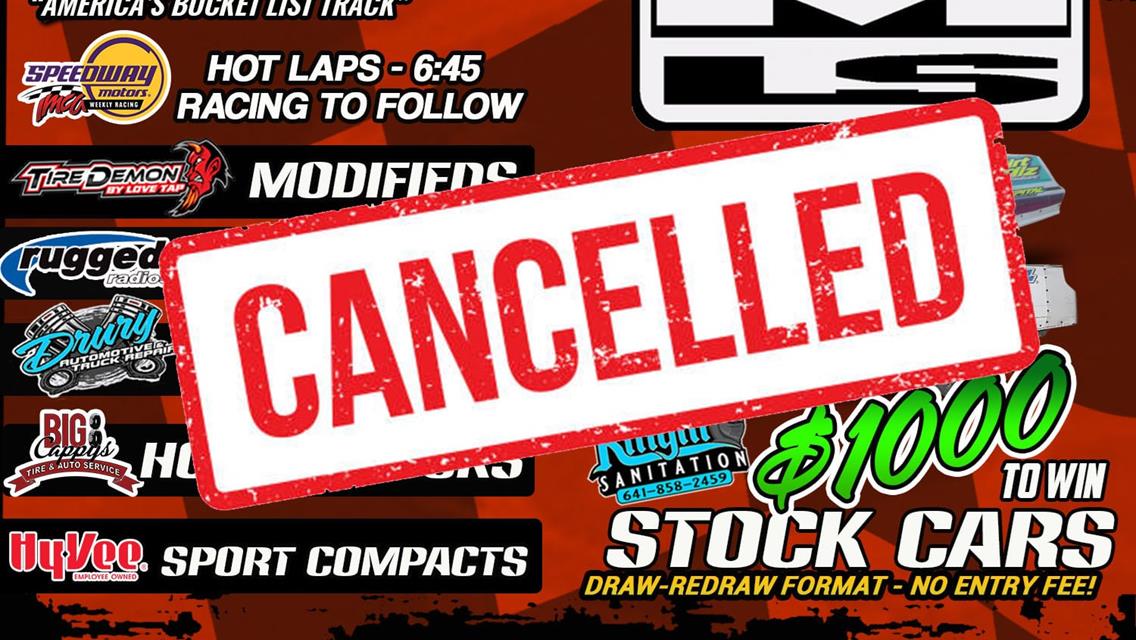 Races For June 20th Are Cancelled