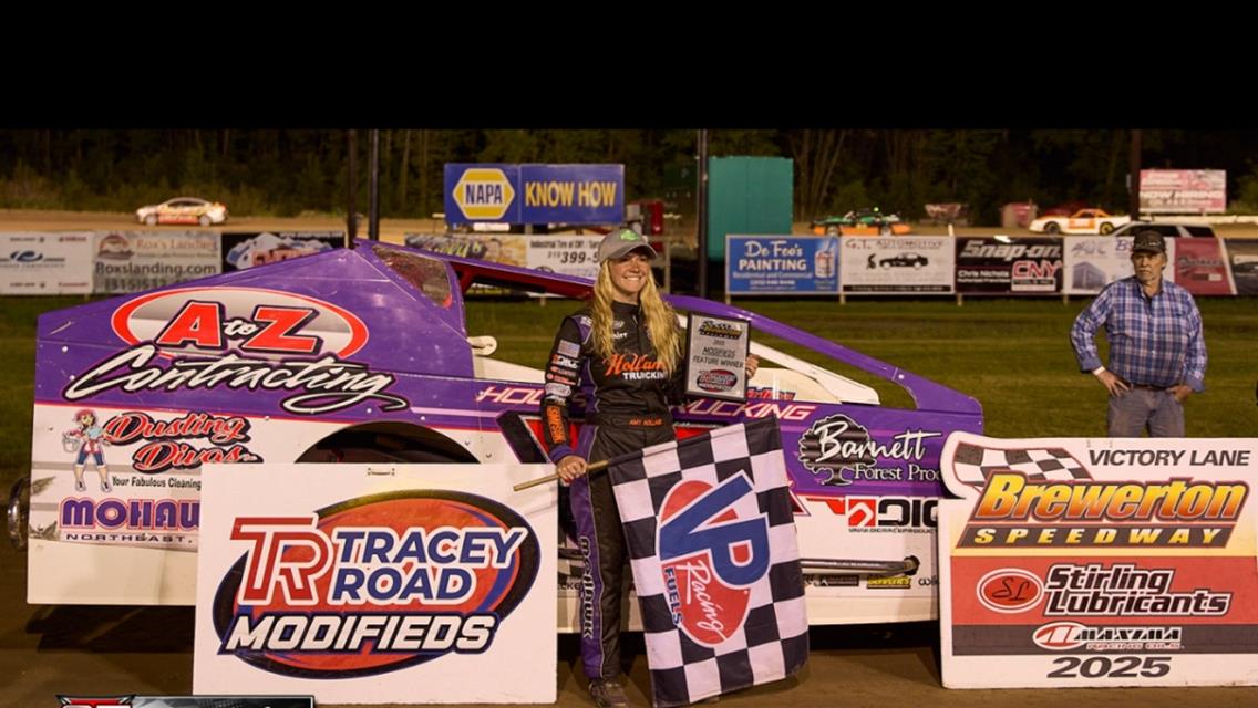 Amy Holland Grabs Popular Modified Win at The Brewerton Speedway