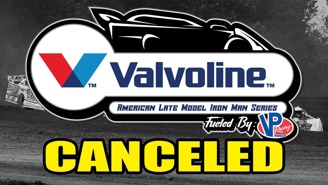 Valvoline American Late Model Iron-Man Series Fueled by VP Racing Stop at Mudlick Valley Raceway Halted Due to Wet Conditions