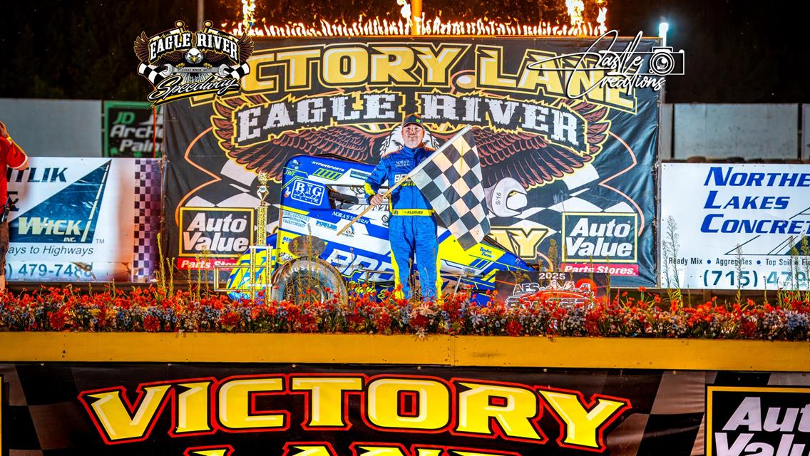 Kluever Torches the Field in AFS Badger Midget Series Visit to Eagle River Speedway