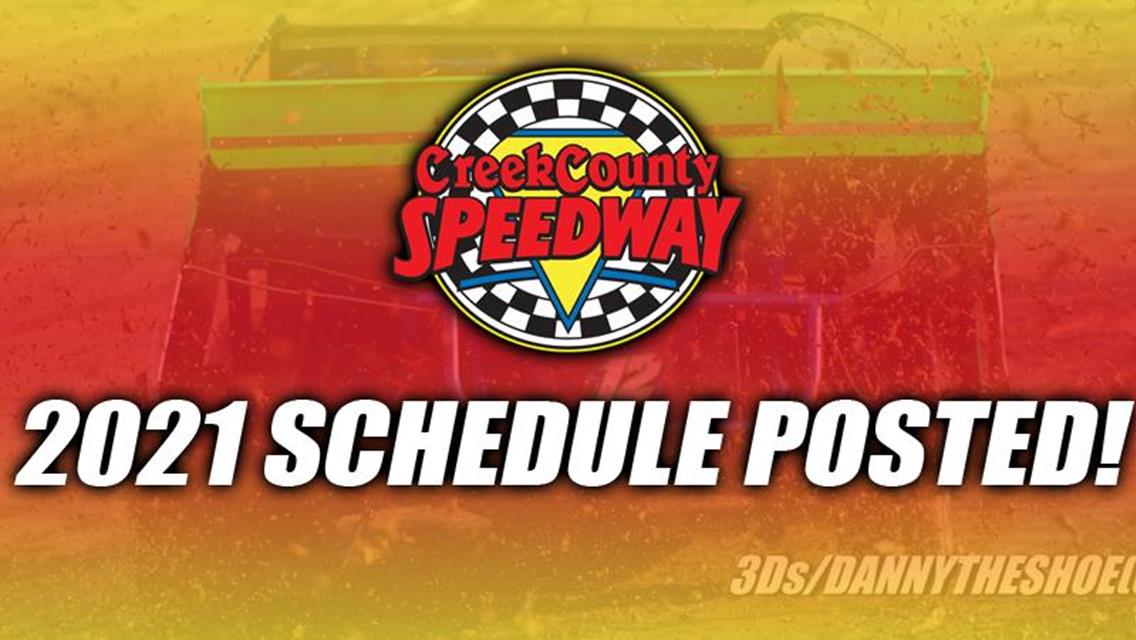 2021 Creek County Speedway Schedule Announced